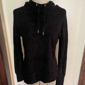 Black Velour Hoodie